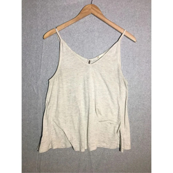 Womens Altar’d State Tank Top V Neck Light Grey Lounge Wear Capsule Wardrobe - Picture 1 of 5